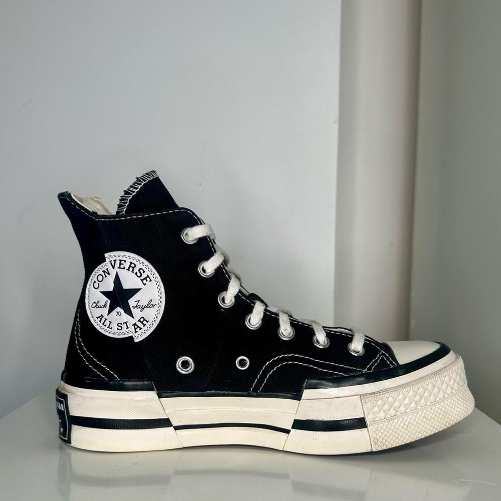 Converse Chuck Taylor All Star 70 Hi Plus Black Egret - Size 7